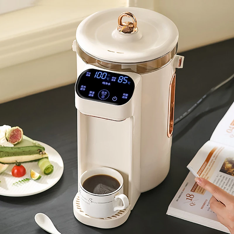 DMWD Electric Water Dispenser Desktop Thermal Insulation Electric Kettle 12-gears Temperature Regulation Water Boiled Machine