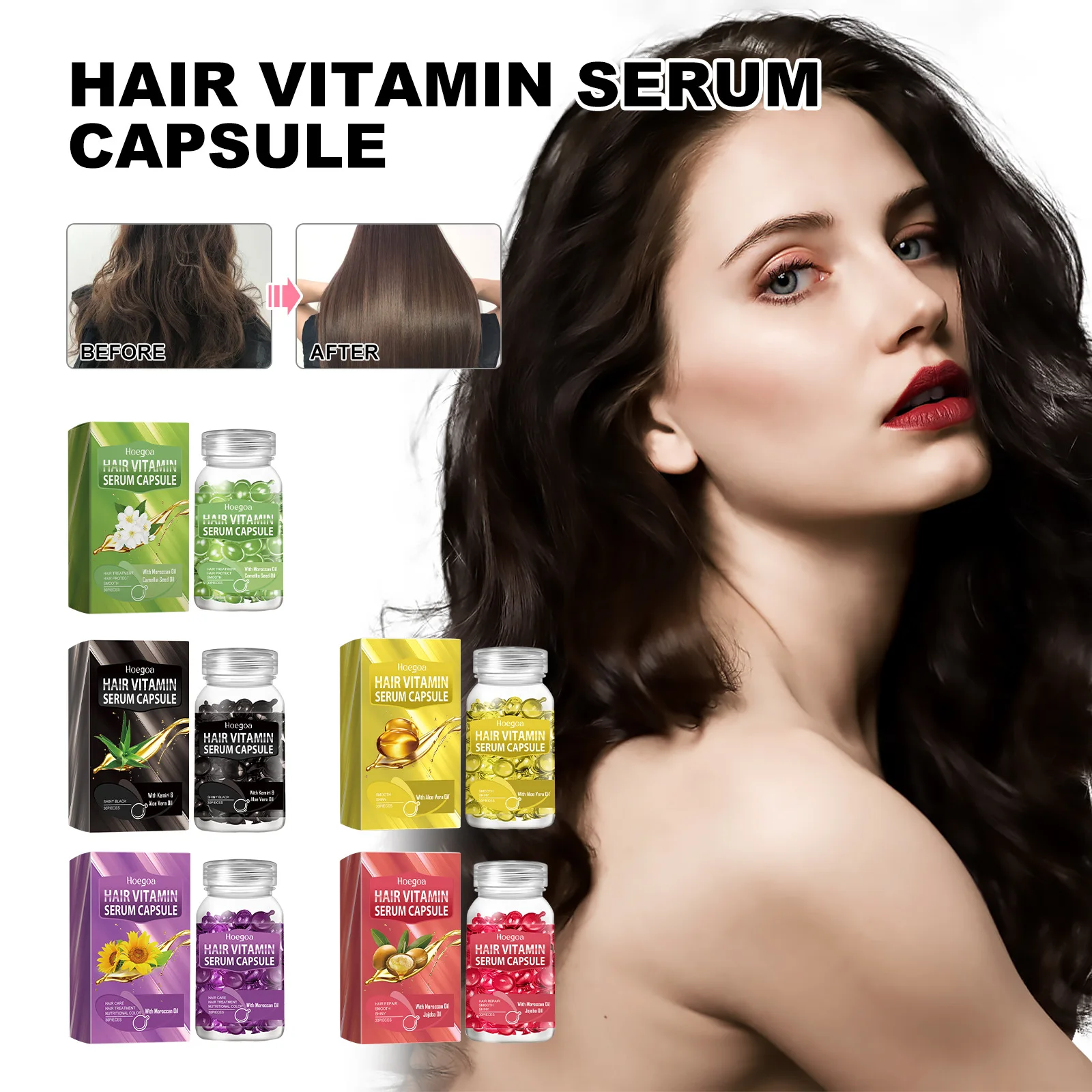 

Ellips Hair Vitamin Keratin Complex Oil Smooth Silk Mask Hair Treatment Serum 5 Repair Damaged Hair Serums Morocco