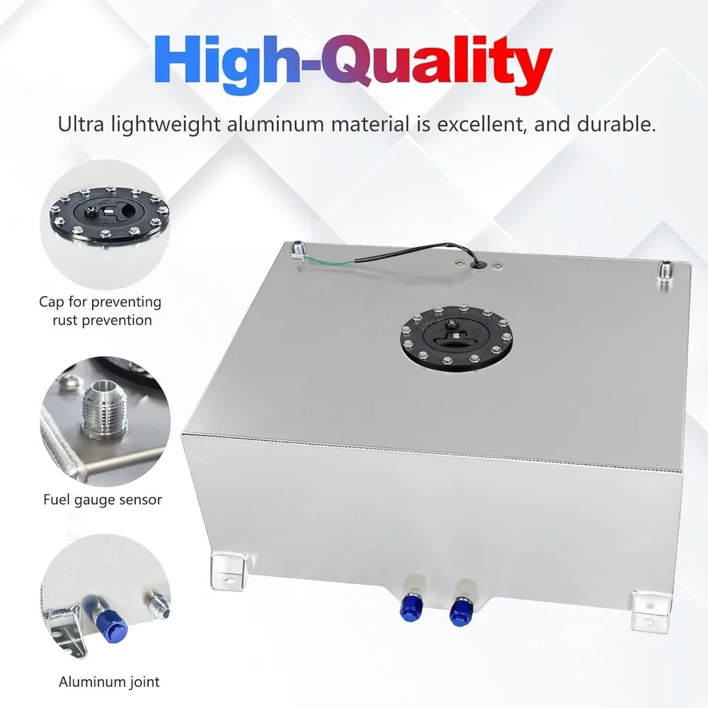 Serbatoio del gas da 80 litri con cella di carburante da 20 galloni con mittente di livello e kit linea carburante 6AN 12FT