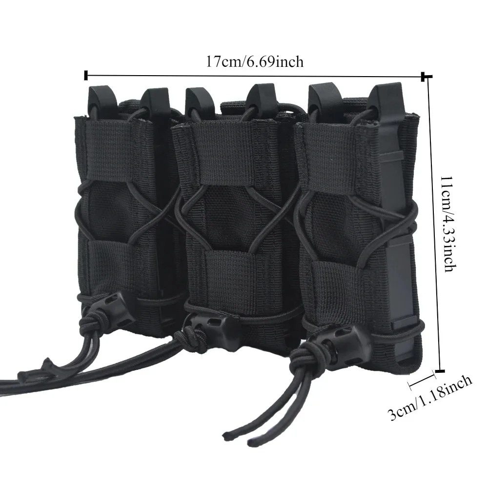 Molle Pistol Mag Pouch Double/Triple Stack Magazine for 9mm/.40 Calibers 45acp  S&W M&P, Sig 226/229, and Springfield 1911