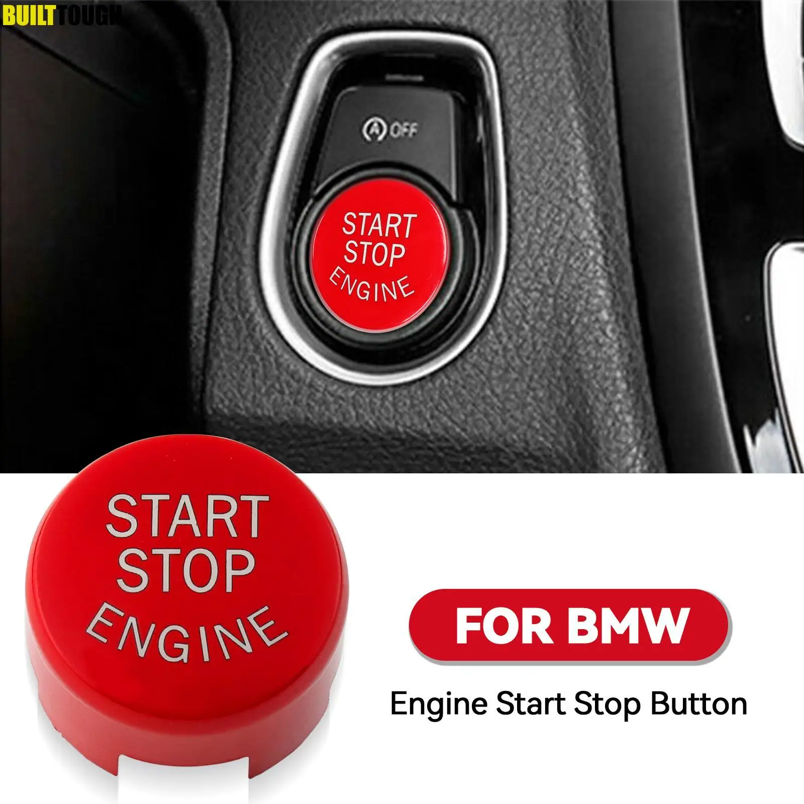 Red Engine Start Stop Switch Push Button Replace Cover For BMW 1 2 3 4 5 6 7 X1 X3 X4 X5 X6 series F Chassis F20 F21 F30 F31 F48