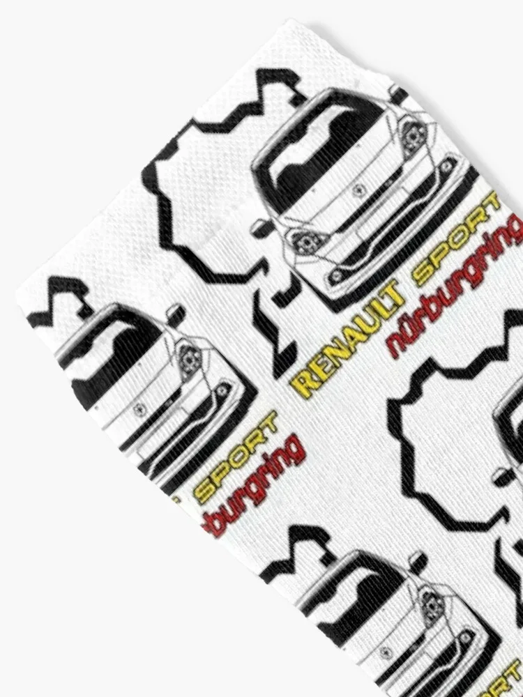 Clio RS 3 black line nurburgring Socks Men's socks with print valentine gift ideas essential heated socks