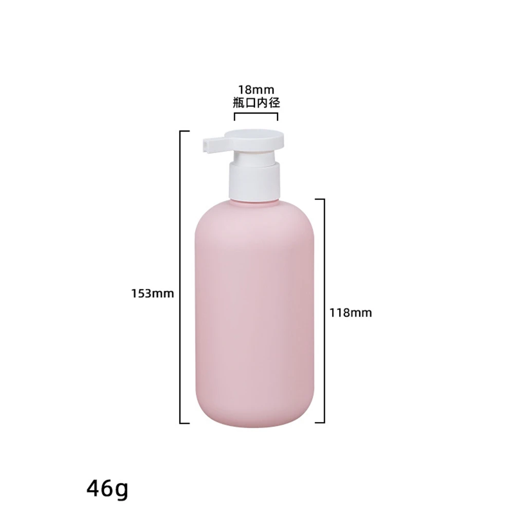 Botella de loción rosa de 100/200/260/300ML con bomba acondicionador dispensador de champú y jabón de plástico botellas contenedor de ducha de baño