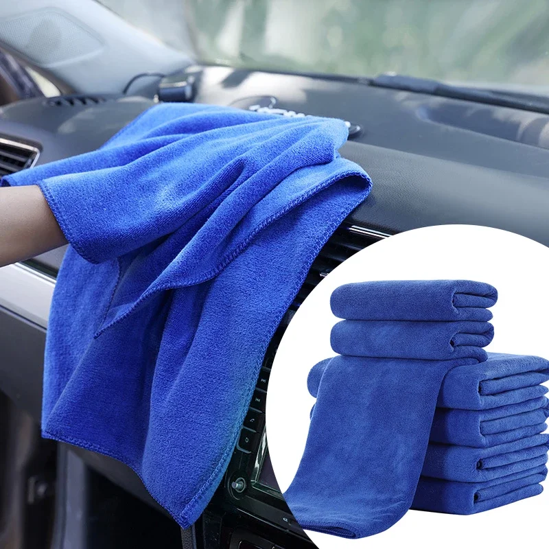 5/10PCS 30x30cm Microfiber Cleaning Clothes Lint Free Towel Reusable Cleaning Towels Super Absorbent for Car Window Household