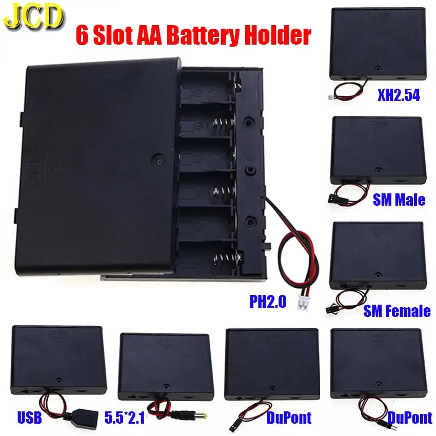 Jcd 1Pcs 6 Slots Aa…