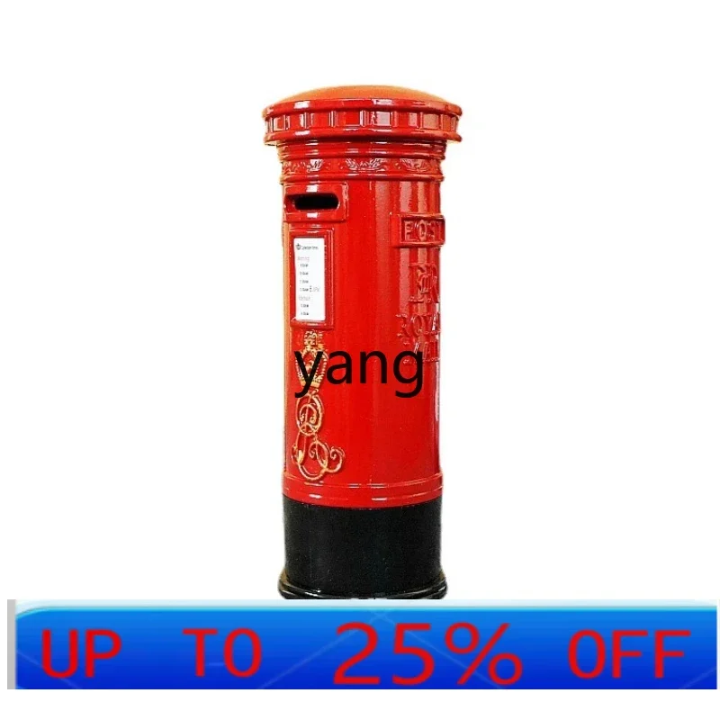 LMM retro villa mailbox pastoral creative newsbox decorative wrought iron mailbox outdoor
