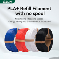 eSUN PLA+ 3D Printer Filament without Spools 1.75mm 1KG PLA Plus 3D Filaments For 3D Printers Fast Printing PLA+ Filament