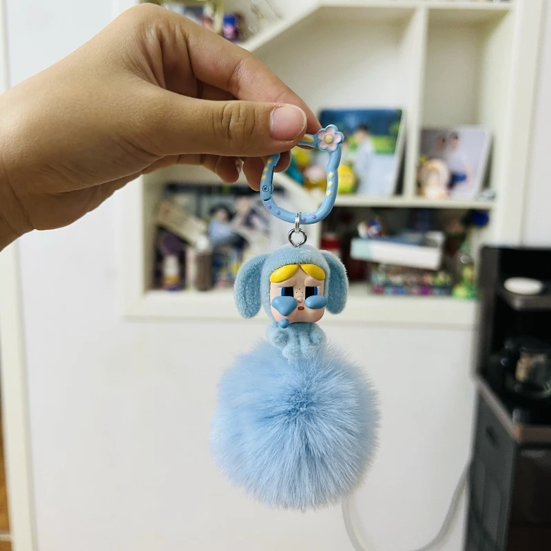 Anime Kawaii Labubu Crybaby Bag Chain Backpack Pendant Ball Diy Ornament Accessories Decoration Keychain Christmas Toy Gift