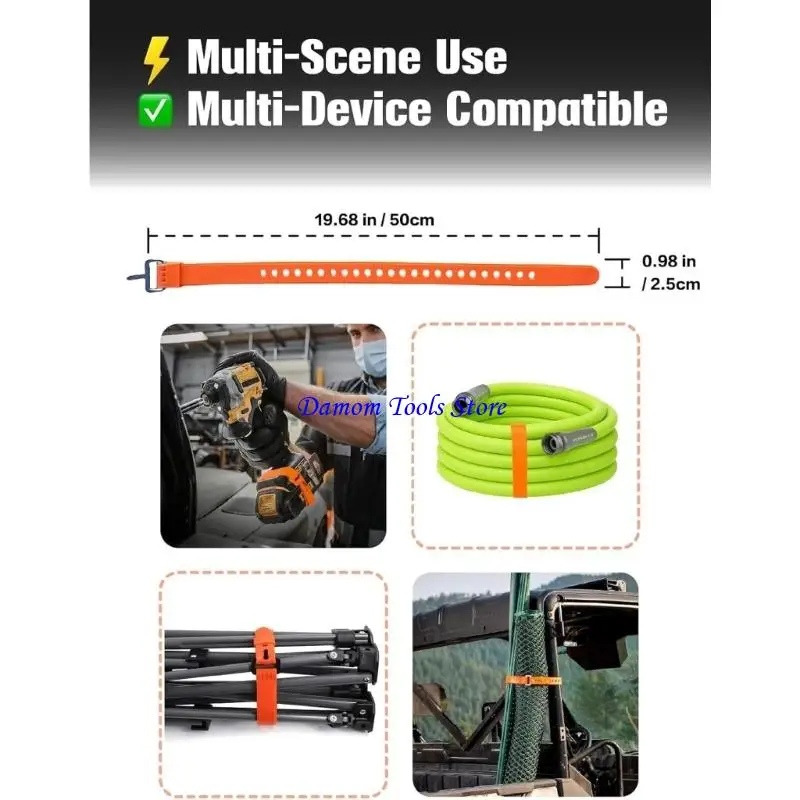 57BE 3pcs Adjustable Battery Holders Strap for Cordless Tool to Maintain Full Power Output Preventing Disconnection Fit 5 Inches