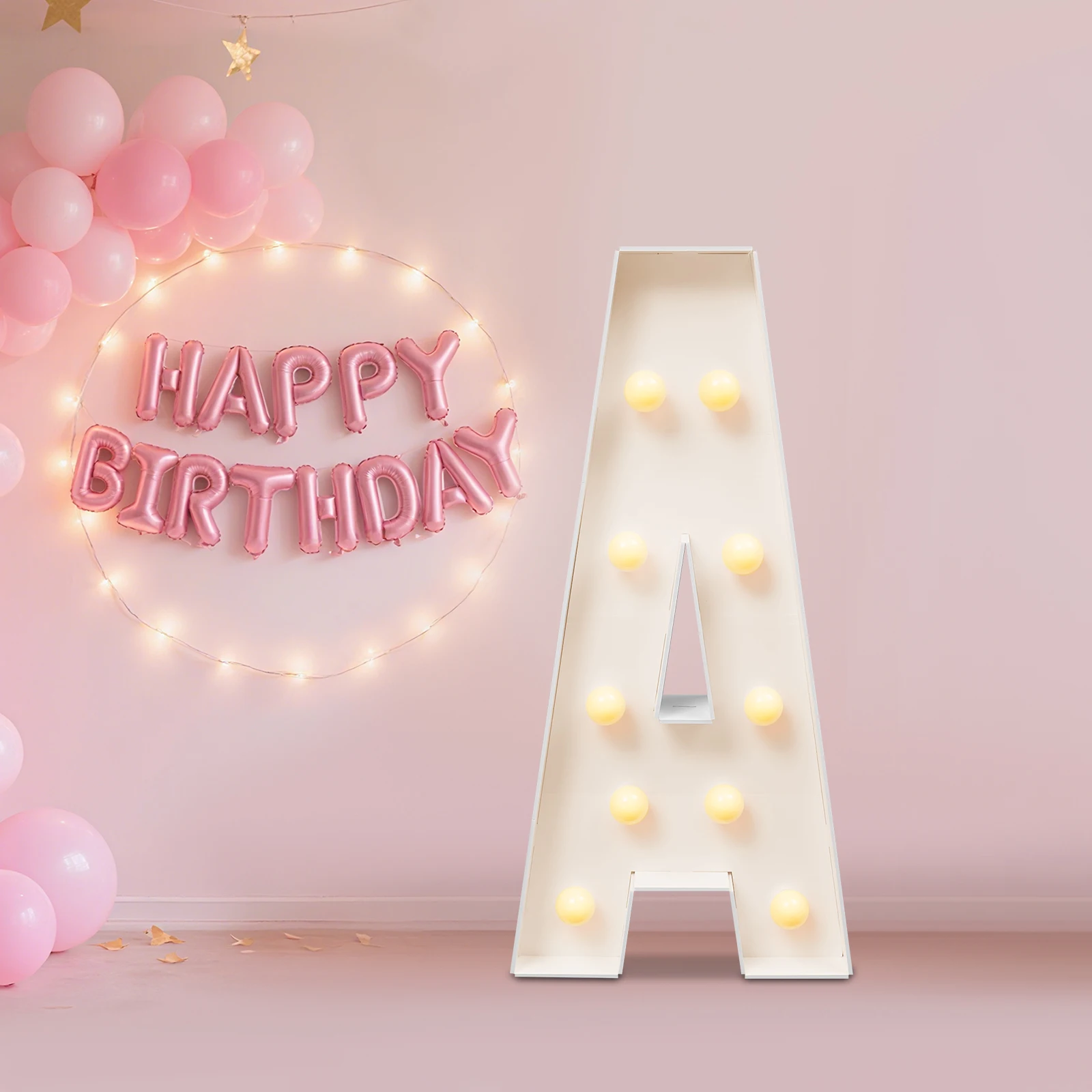 Lettres lumineuses blanches A-Z de 91,5 cm, grandes lettres lumineuses, lumière chaude pour mariages, fêtes d'anniversaire, décoration de la maison