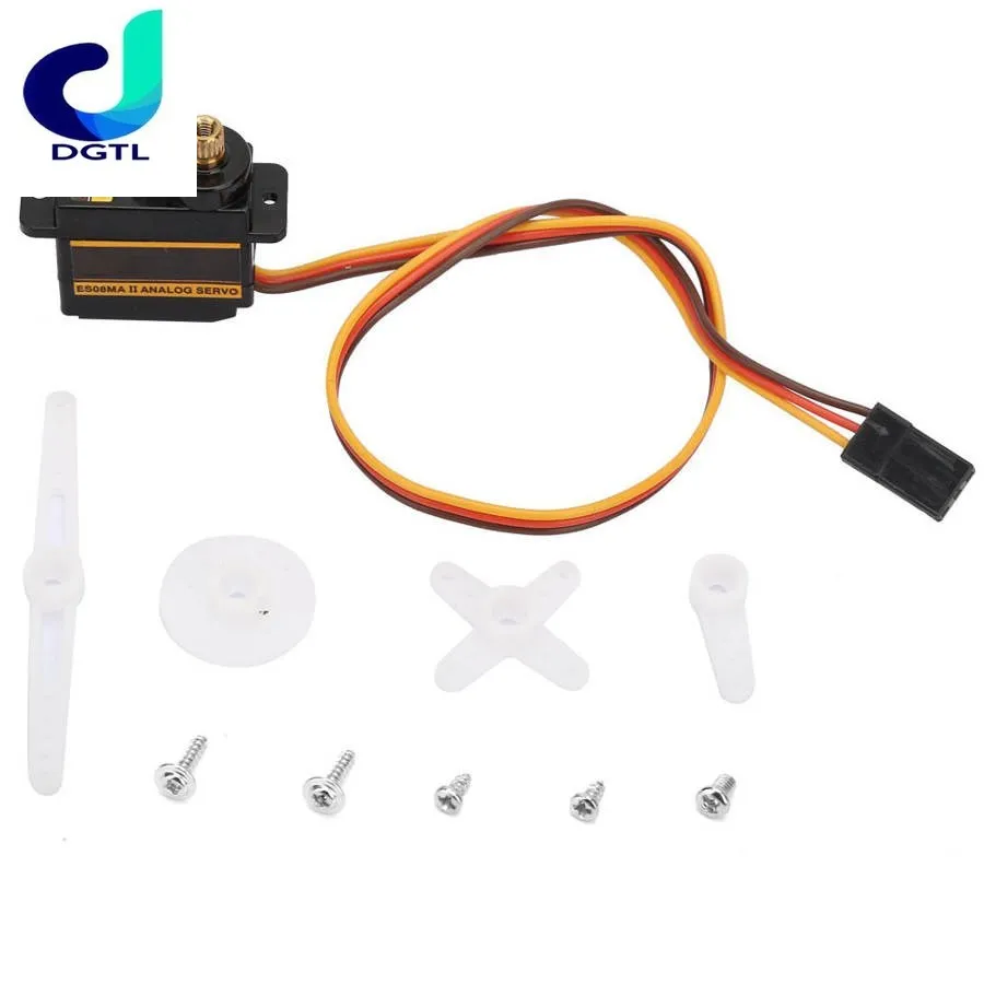 Servo Analog Gear Metal Gear Servo Set for EMAX ES08MA II 12g/1.8 kg/10 Seconds High Speed Servo Analog Gear
