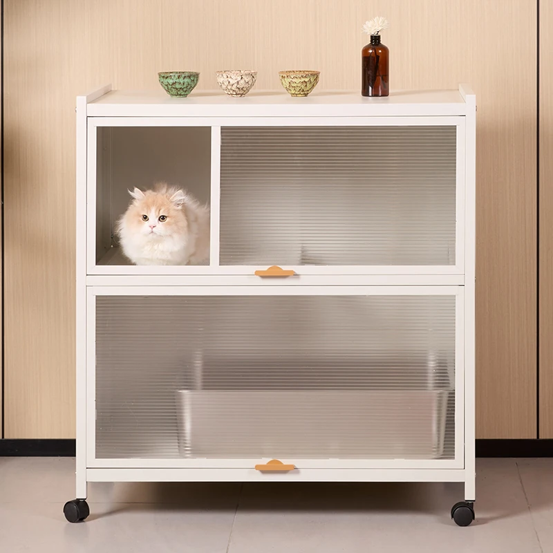 

Stainless cat Training Litter Box Side Entrance Extra Large Litter Box Self-Cleaning Defecation Areneros Para Gatos Home Items