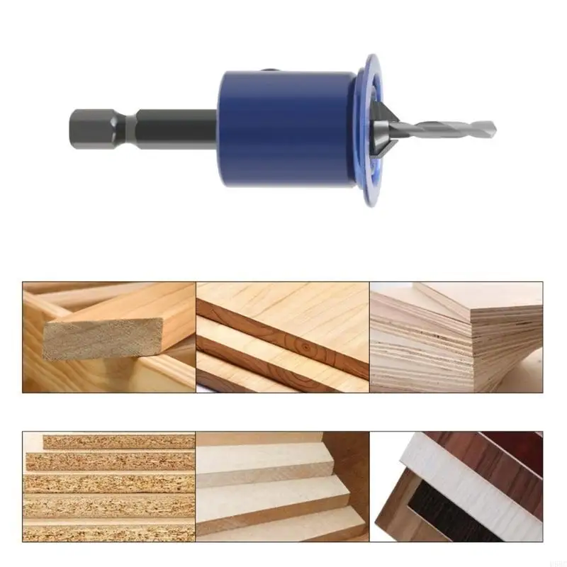 H58C Countersink khoan cacbua có thể điều chỉnh độ sâu cho bảng gỗ