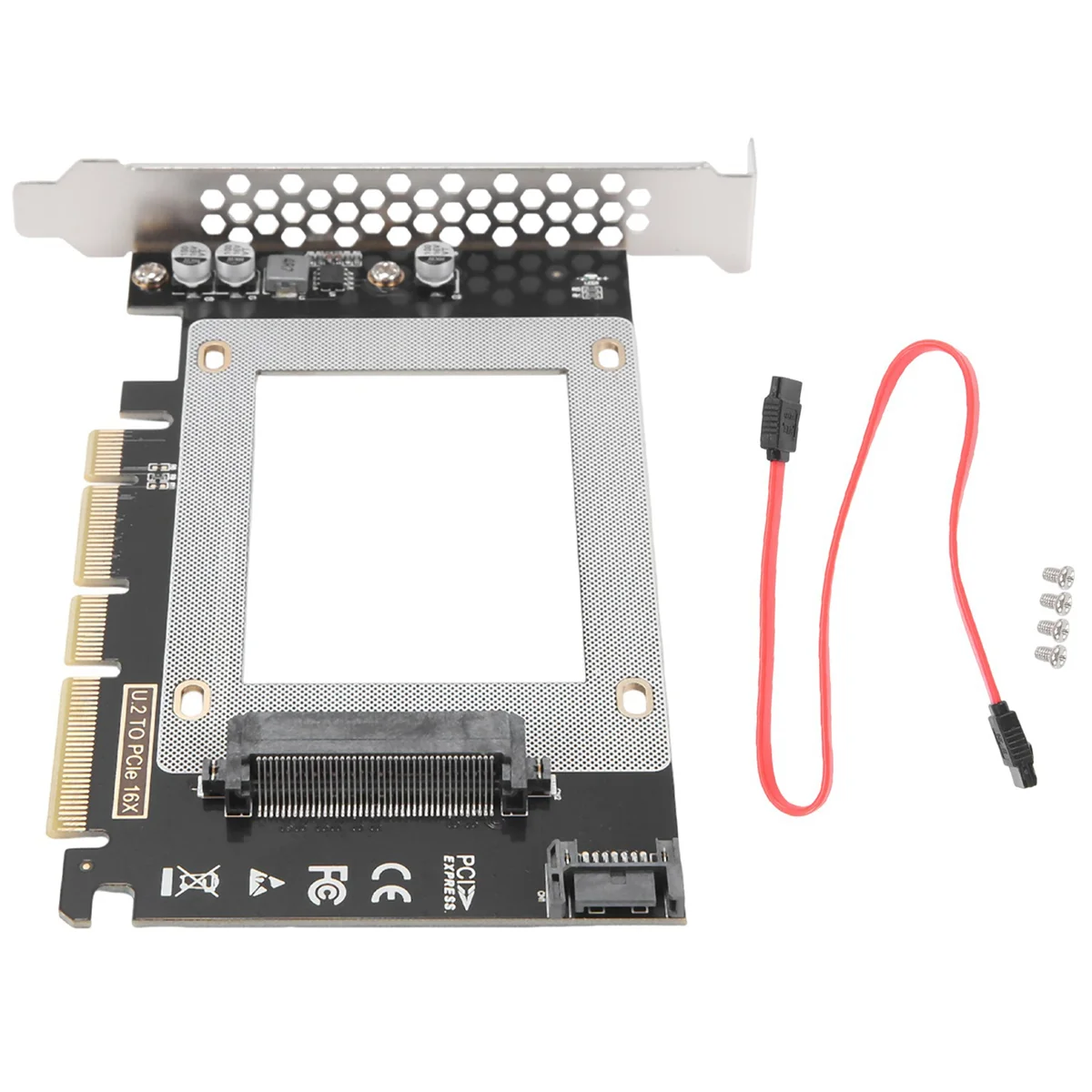 Expansion Adapter Card U2X16 PCIE3.0 X4X16-U.2 Adapter Card SFF8639 Multifunctional Expansion Card Supports U.2 SSDs,B