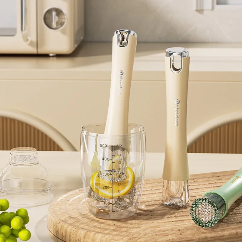 ABS+Acrylic Ice Broken Stick Cocktail Muddler Bartender Tool Lemon Smasher Ice Crusher For Mojitos Fruit Drinks Home Kitchen Bar
