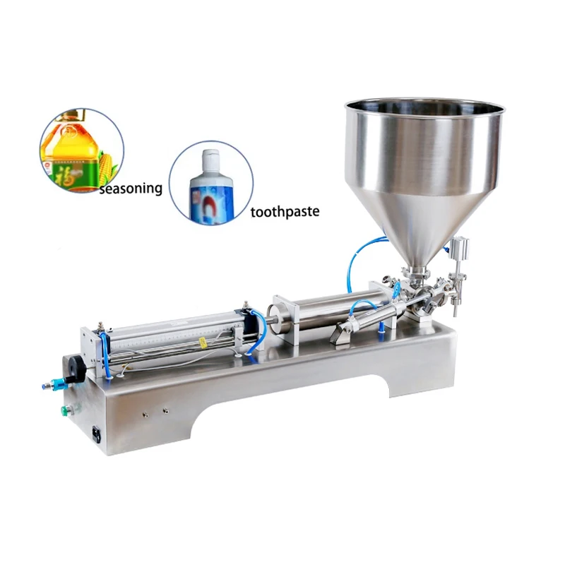 

Paste Liquid Filling Machine Cream Shampoo Pneumatic Piston Filler Cosmetic Toothpaste Oil Honey Pack Filling Machine