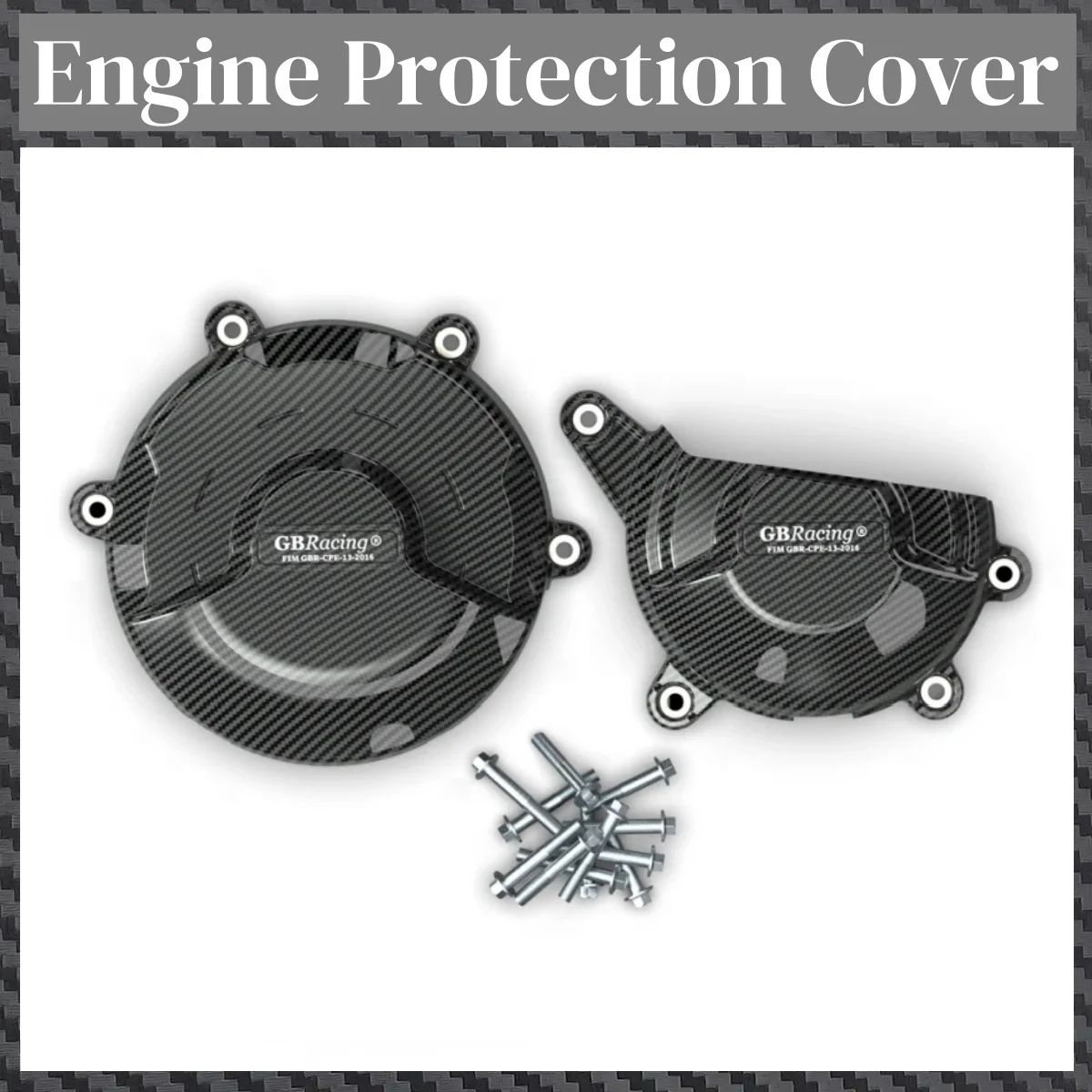 

For The Latest Carbon Fiber Patterned Engine Protective Cover for Ducati Panigale V4 Panigale V4S 2018 2019 2020 2021 2022 2023