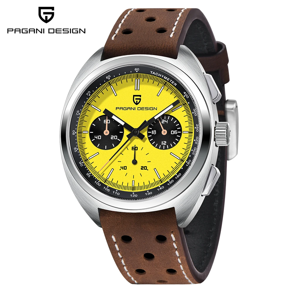 PAGANI DESIGN 2026 NEW Turtle Back Chronograph 1782 Fashion Quartz Wristwatch for Man Luminous Waterproof Watch Reloj Hombre image 3