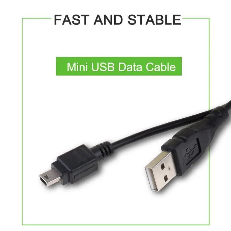 F3KE สาย Mini USB, 0.8m สำหรับสายชาร์จยาวพิเศษ PVC ความเร็วสูงทนทาน Fast CHARGING USB สาย Android สำหรับ MP3