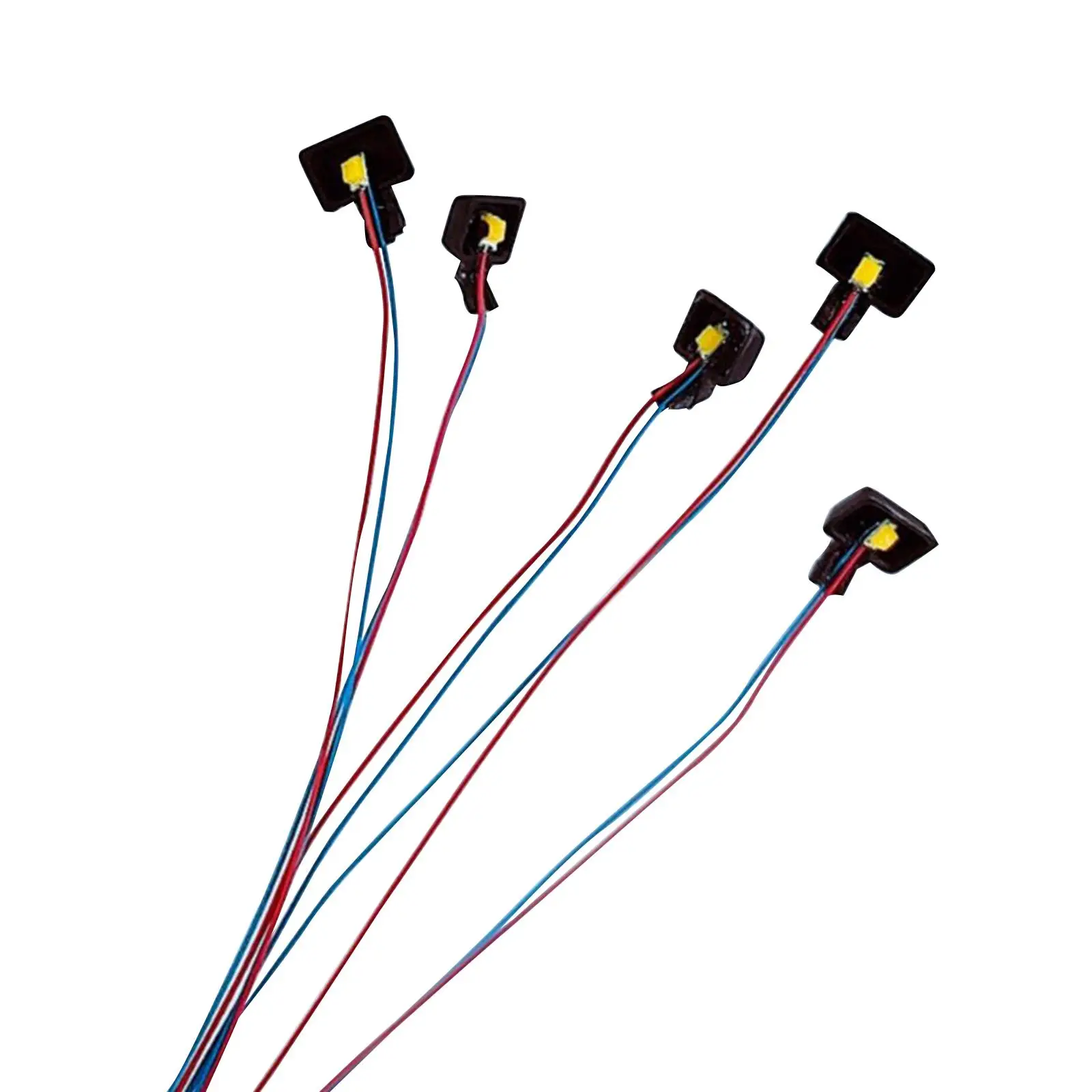 Replacement Bulbs Mini LED Wired Lights HO 1/87 Prewired Lamp for Electric Building Sand Table Scenery