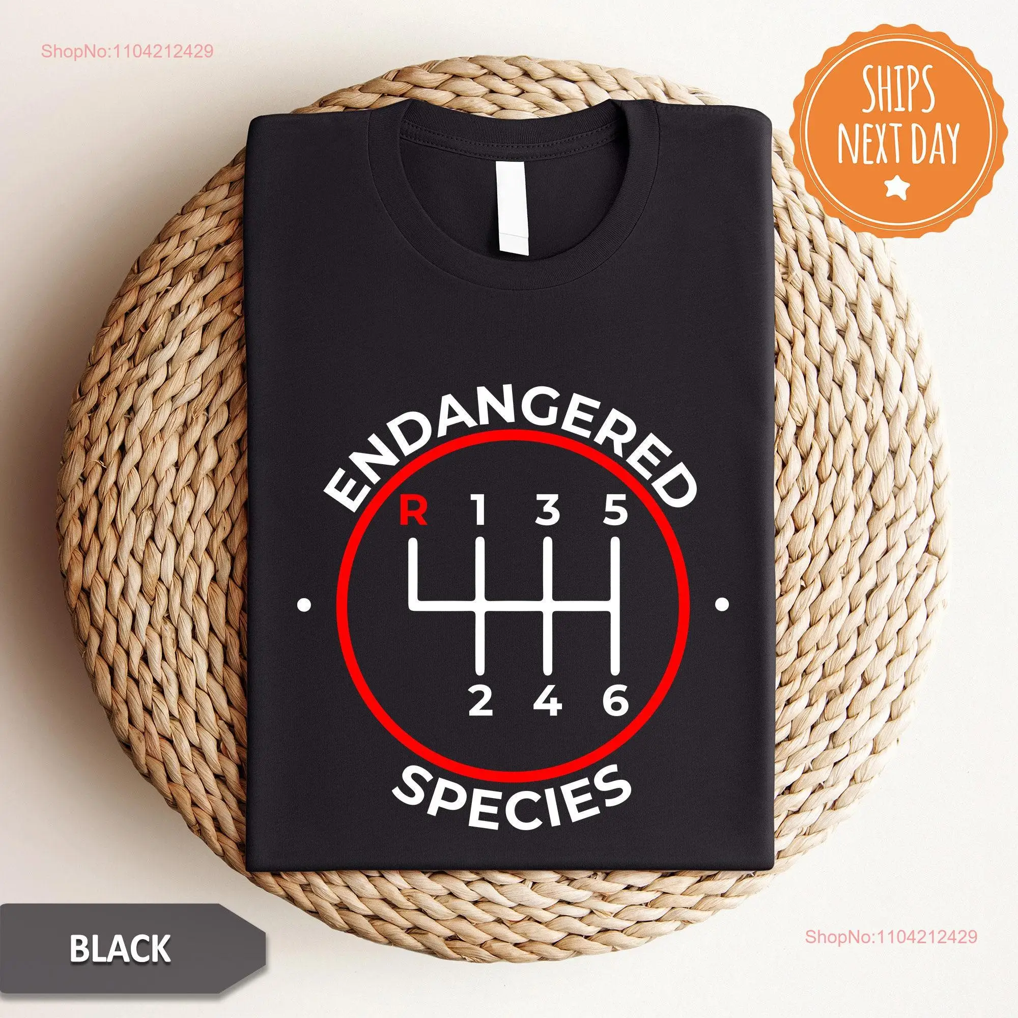 Gearbox T Shirt Endangered Species Manual Stick Shift 6 Speed For Car Lovers Boy Lover long or short sleeves