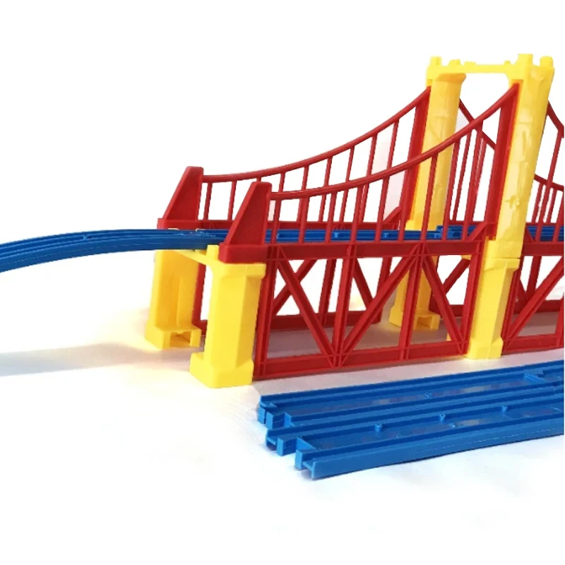 Electric Train Scene Accessories (Double Bridge +8 Straight Track+2 Climbing Track) Children\'s Toys PD89