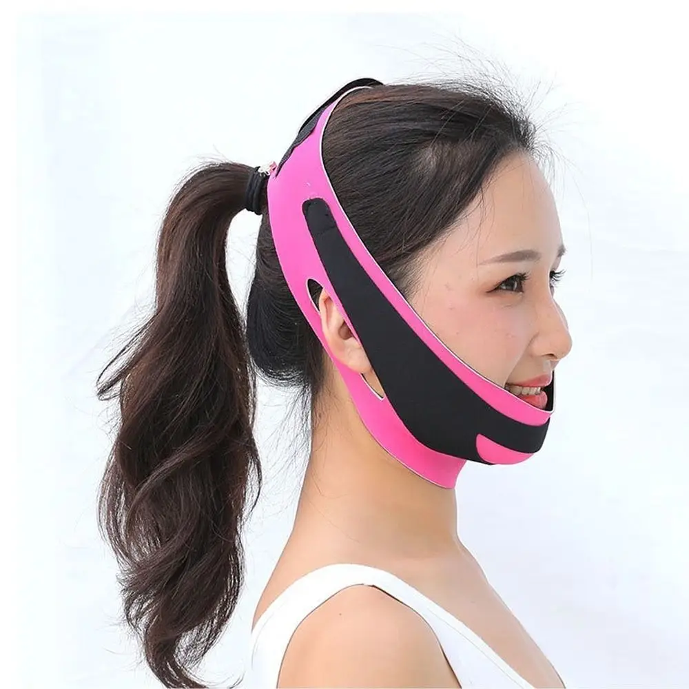 V-Line Slim Slim Face Belt Tight Double Chin Lift Up Facial Bandage Physical Correction Face Mask fits All Kinds of Face Shape