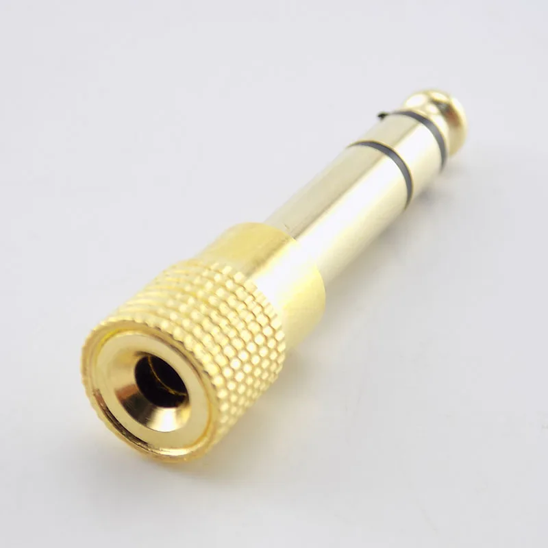3.5mm Male to 6.5mm Female Jack Connector Stereo Transmitter Audio Mic Guitar Adapter Microphone Audio Headphone B1