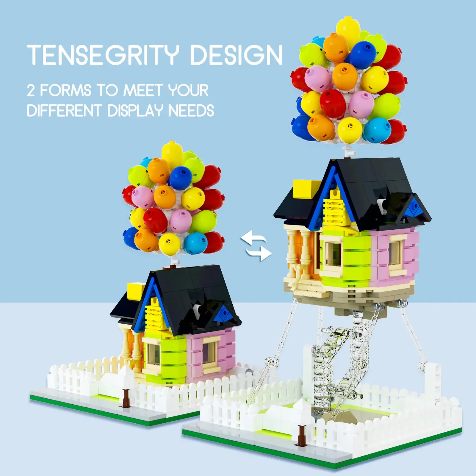 787Pcs Tensegrity Toys Balloon House Building Kit for 8-14 Years Old, Mother Day Birthday Gifts for Boys Girls Mom Adults