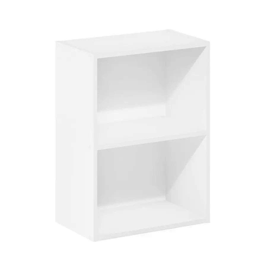 

Luder Bookcase Book Storage, 2Tier, White