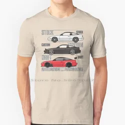 3in1 tシャツ綿100% 1989 1990 1991 1992 1993 1994 xe 180sx 240sx Sr20det日産chuki Ka24deシルビアS13ハッチバックドリフト