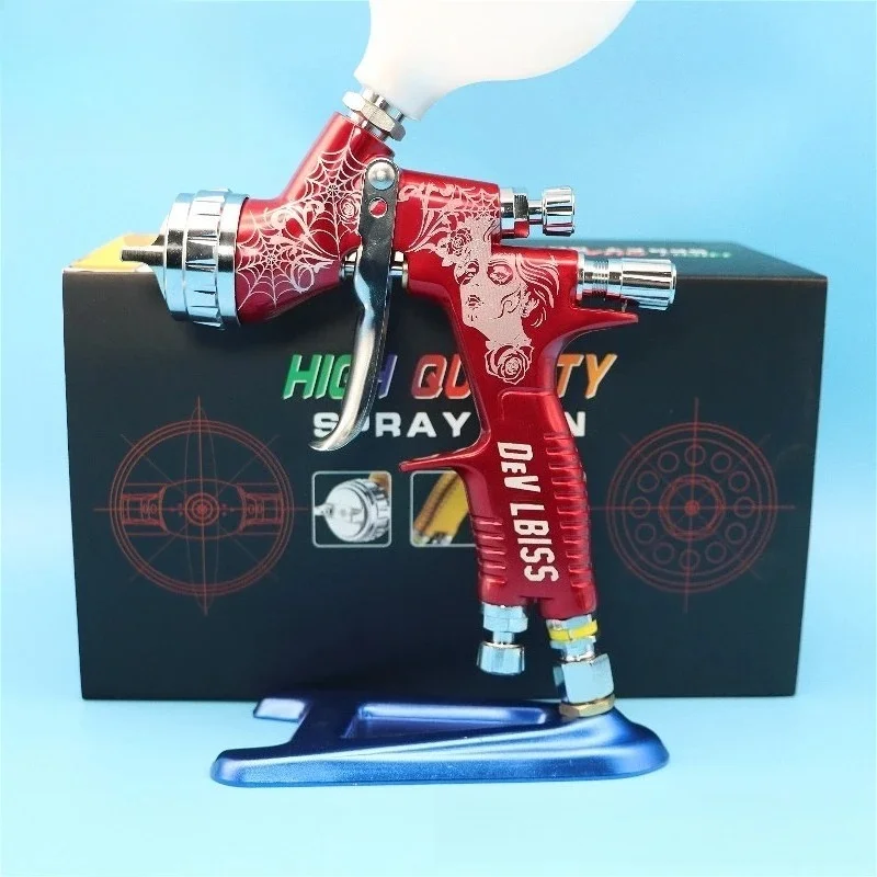 

GTl Pro Red Spray Gun TE20/T110 Nozzle LVMP LITE Paint Tool 600 Ml Primer/varnish FOR DEVILBLSS
