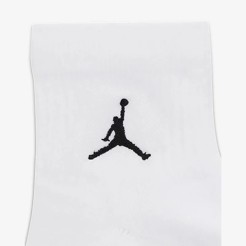 Nike genuine JORDAN unisex breathable sports socks three pairs set DX9655-100 view 5