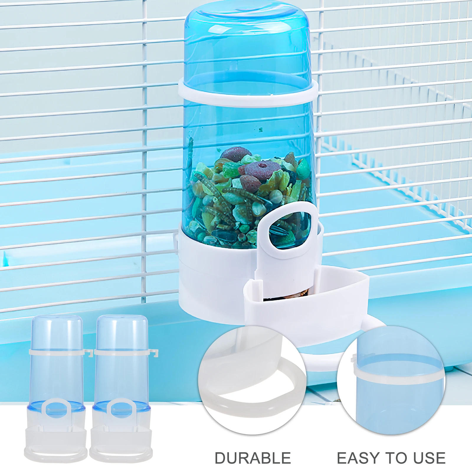 

Feeder Pet Automatic Self-dispensing Supplies Water Dispenser and Hamster Feeding Bowl Rabbit Drinking