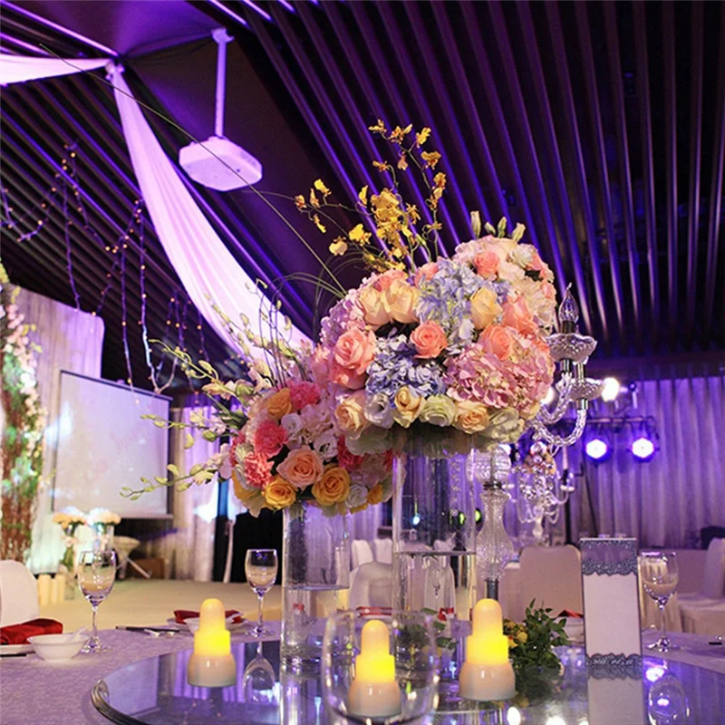A88X Rechargeable RGB LED Tea Wax Light Electronic Tea Candle Lamp Atmosphere Decorative For Wedding, Home Decor AU Plug