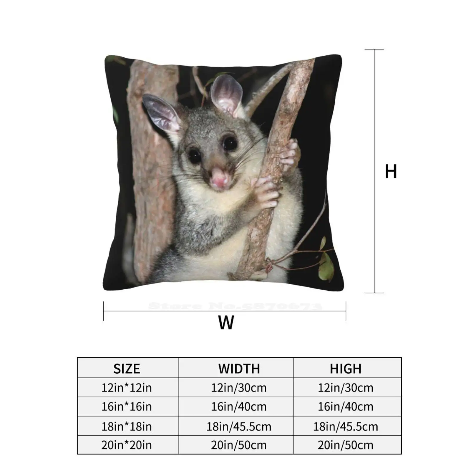 ? Australischer bürstens chwanz opossum (jung) schlafzimmer büro umarmung kissen bezug australischer bürstens chwanz possum land für wild lebende australische