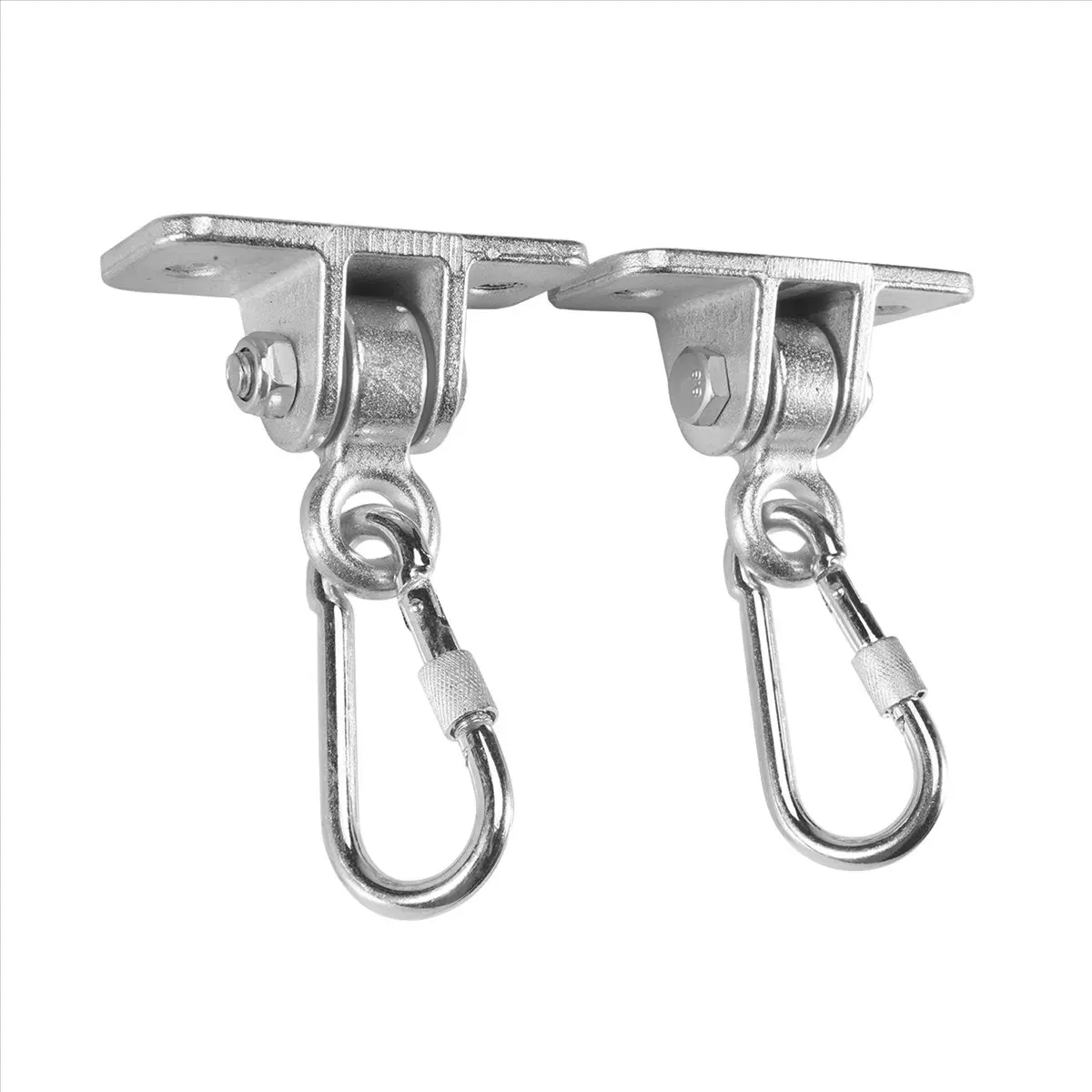 ABME New Locking Snap Hooks | Heavy Duty Swing Hook Hangers Seat Trapeze Sets | Static Tension 5000 Lb Capacity