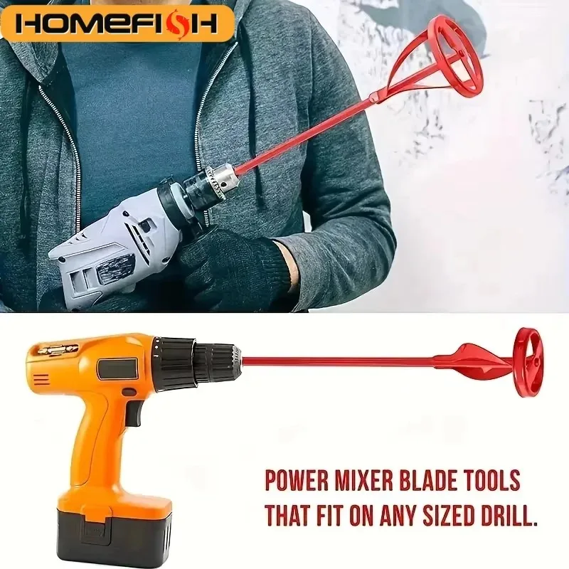 

Hex Shaft Gypsum Coating Mixer Accessory Electric Drill Mixing Paddle – Efficient Blending Tool for Construction Renovation