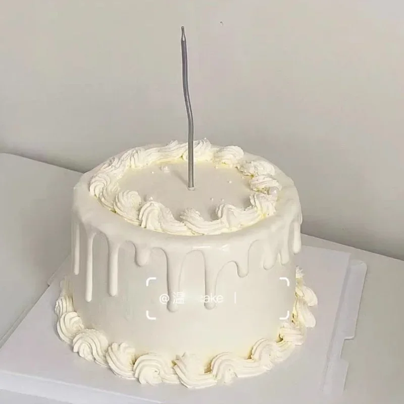 Rose Cream Plastic Simulated Cake Model Decoration Fake Birthday Cake Mould Window Sample Display Ornaments Photography Props