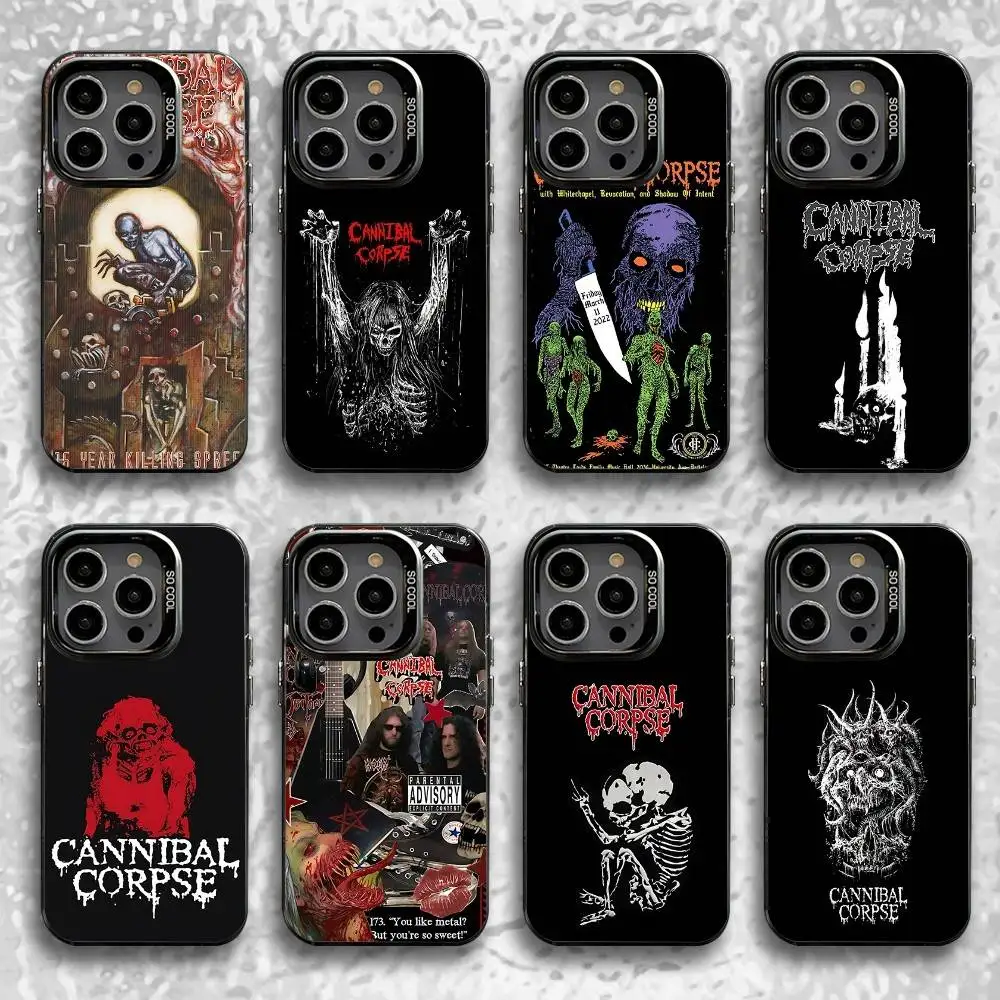 

C-Cannibal C-Corpse Phone Case For iPhone 16,15,14,13,12,11,Pro,Max,Plus,Mini,SE Black Candy Matte Shockproof Cover