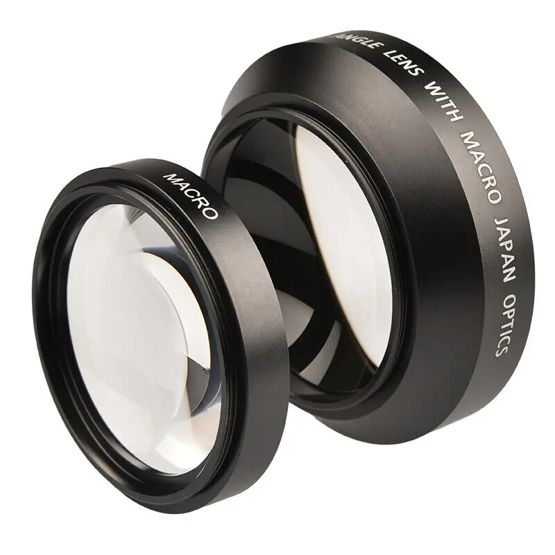 62mm 67mm 72mm 0.43X HD Super Wide Angle Lens Extension W/ Ditachable Micro Lens