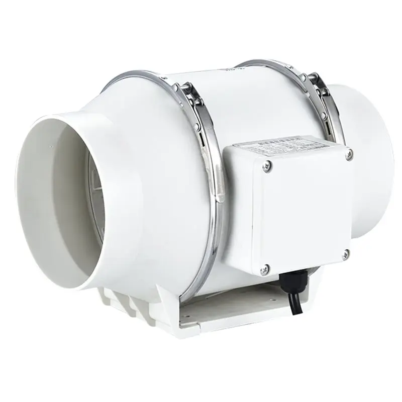 【PUBLICITY】Silent Inline Pipe Duct Fan Bathroom Extractor Ventilation Kitchen Toilet Wall Clean Ventilator EU Plug