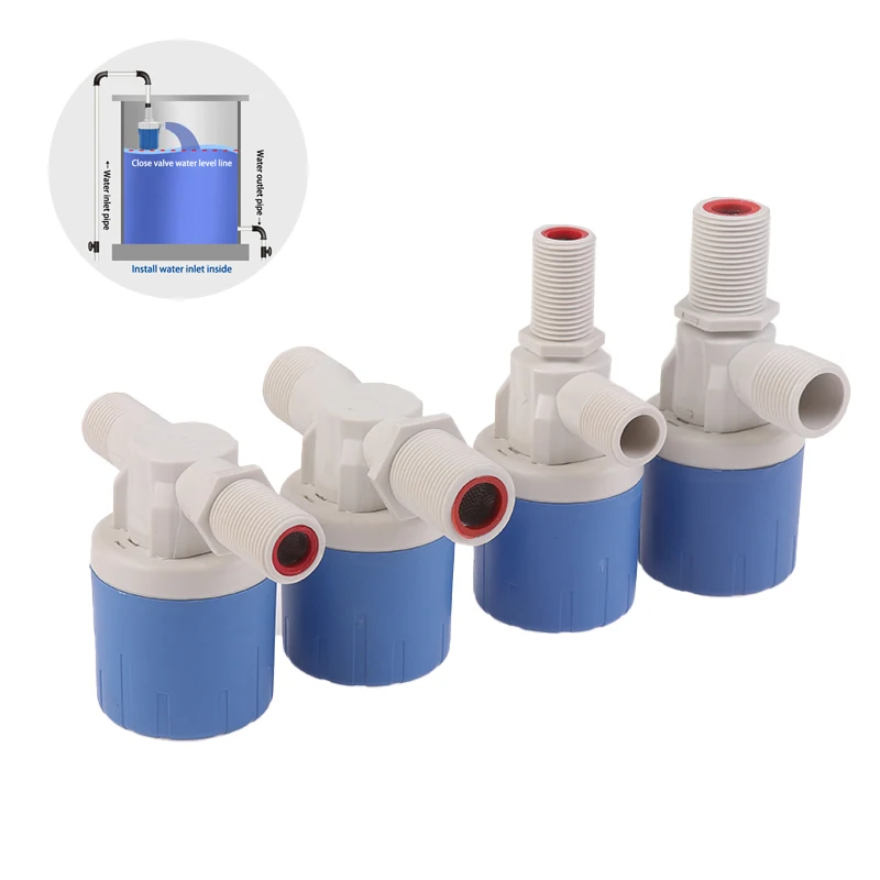 

1PC Easy To Install And Remove Efficient And Convenient Side/Top Feed 1/2" 3/4" Automatic Float Valve Water Level Control Device