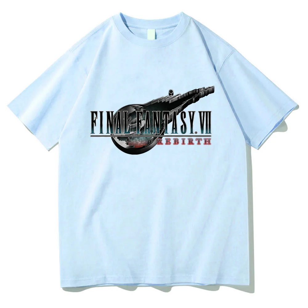 Final Fantasy VII Rebirth Hot Game Tshirt Retro Harajuku Tee-shirt Summer Cotton Short Sleeve Top Women Men Anime Print Y2K Tees