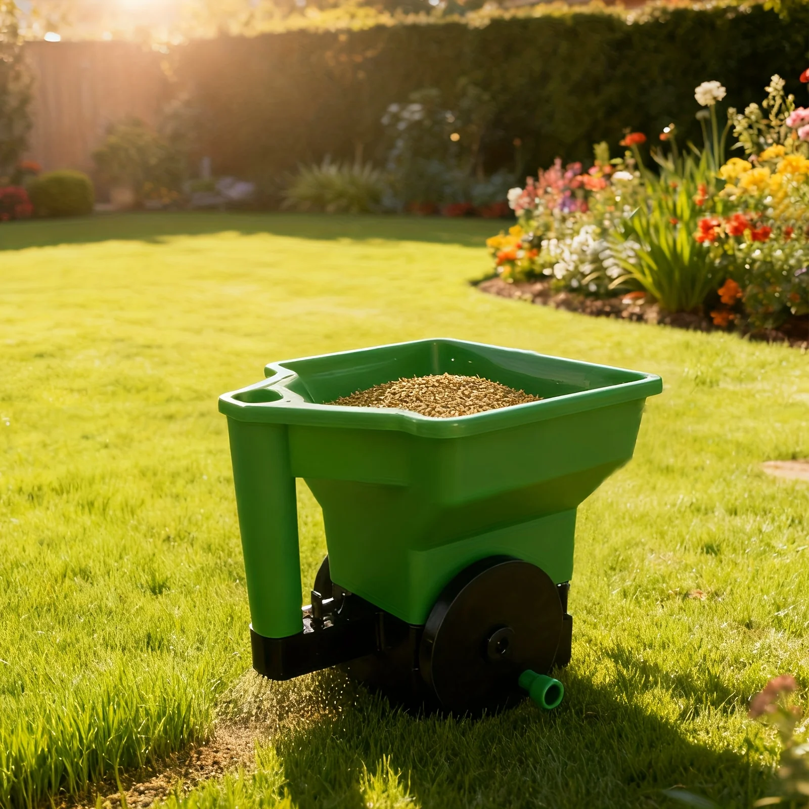 

Gardening Seed Spreader Manual Seeder,Portable Garden Fertiliser Spreader, Hands Crank Planting Tool for Outdoor Yard