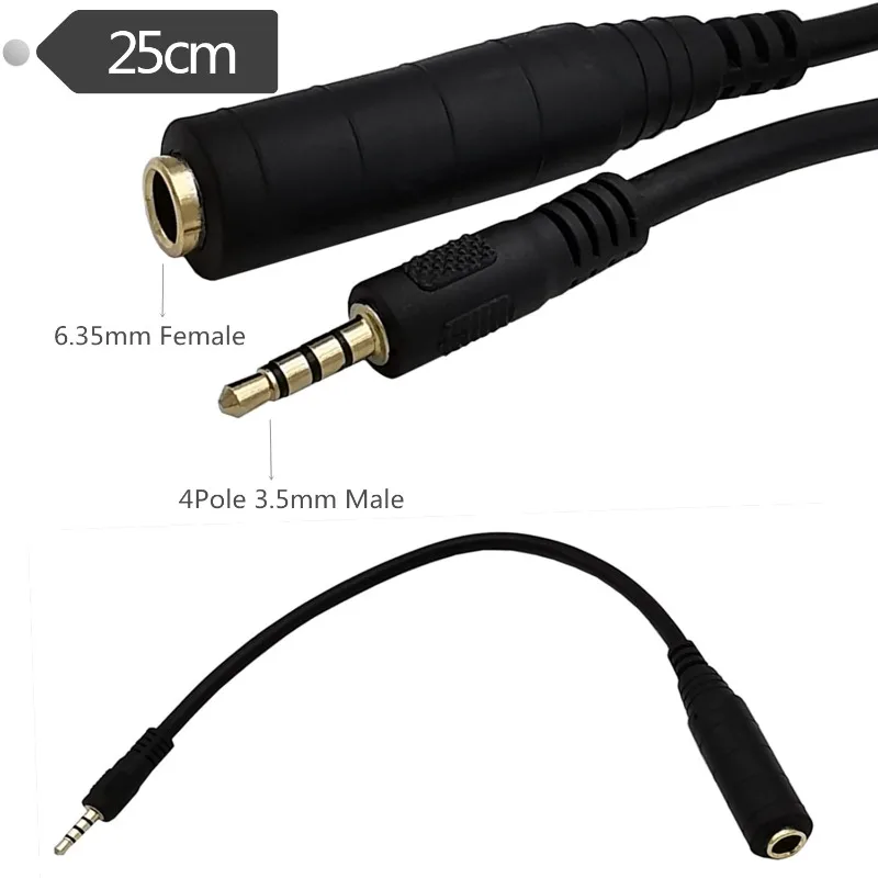 

Gold-plated 3.5mm Grade 4 Male 6.35mm Female Audio Cable Audio Power Amplifier Audio Cable Mixer Guitar Microphone Cable