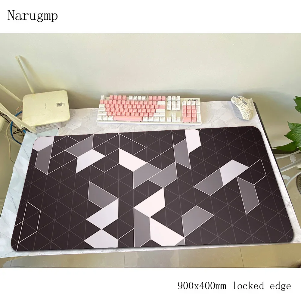 

Art lattice padmouse esports accessory 900x400x4mm mouse pad locked edge gaming rubber mats keyboard large mouse mat gamer