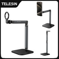 TELESIN Universal Magnetic Mobile Phone Quick Release Photography Stand Holder Aluminium alloy Phone Stand For Smart phone