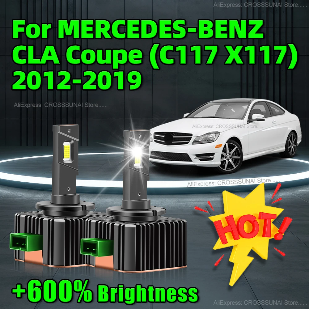 LED Headlights Canbus 30000LM D3S Auto Bulbs For MERCEDES-BENZ CLA Coupe C117 X117 2012 2013 2014 2015 2016 2017 2018 2019