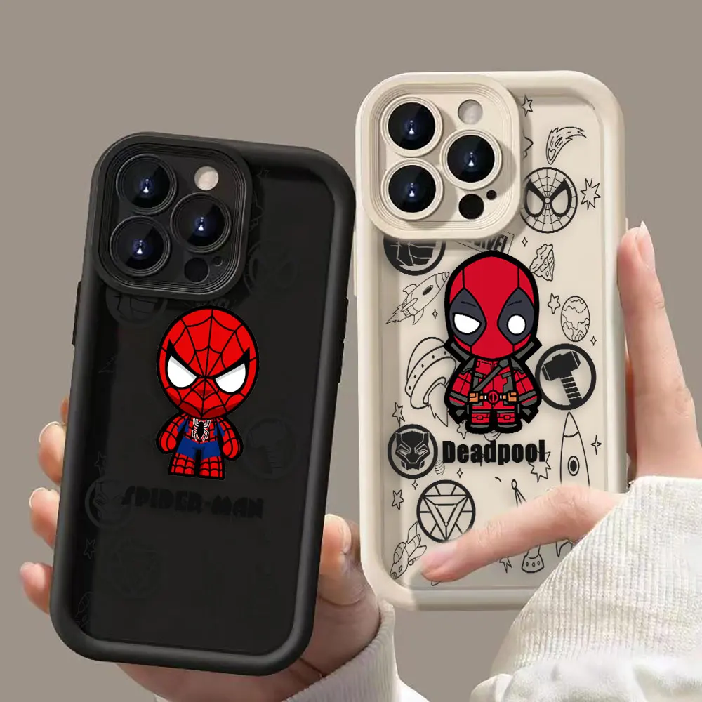 Marvel Iron Spider-Man Deadpool Case For Infinix TECNO POP 8 CAMON 20 SPARK 10 20 SMART 6 7 8 HOT 10 20 30 30I 40 40I Case Shell